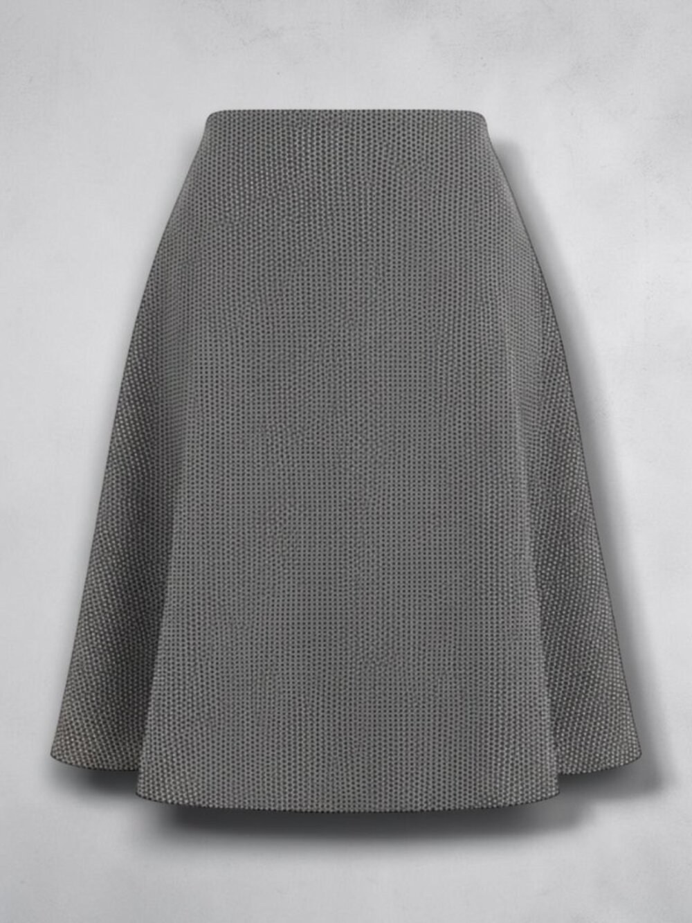 Ann Taylor Black & White‎ Geo Texture Midi Skirt